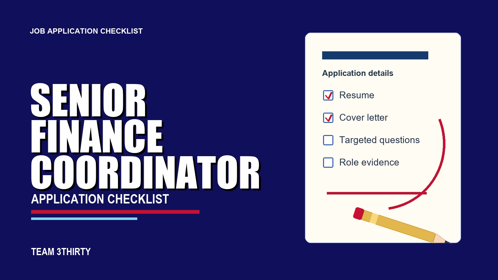 How to apply for Senior Finance Coordinator