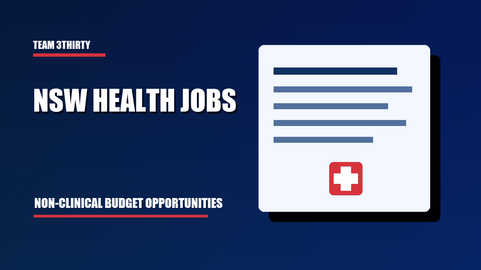 6 NSW Health Non-Clinical Job Areas Most Likely to Be Impacted by the Budget