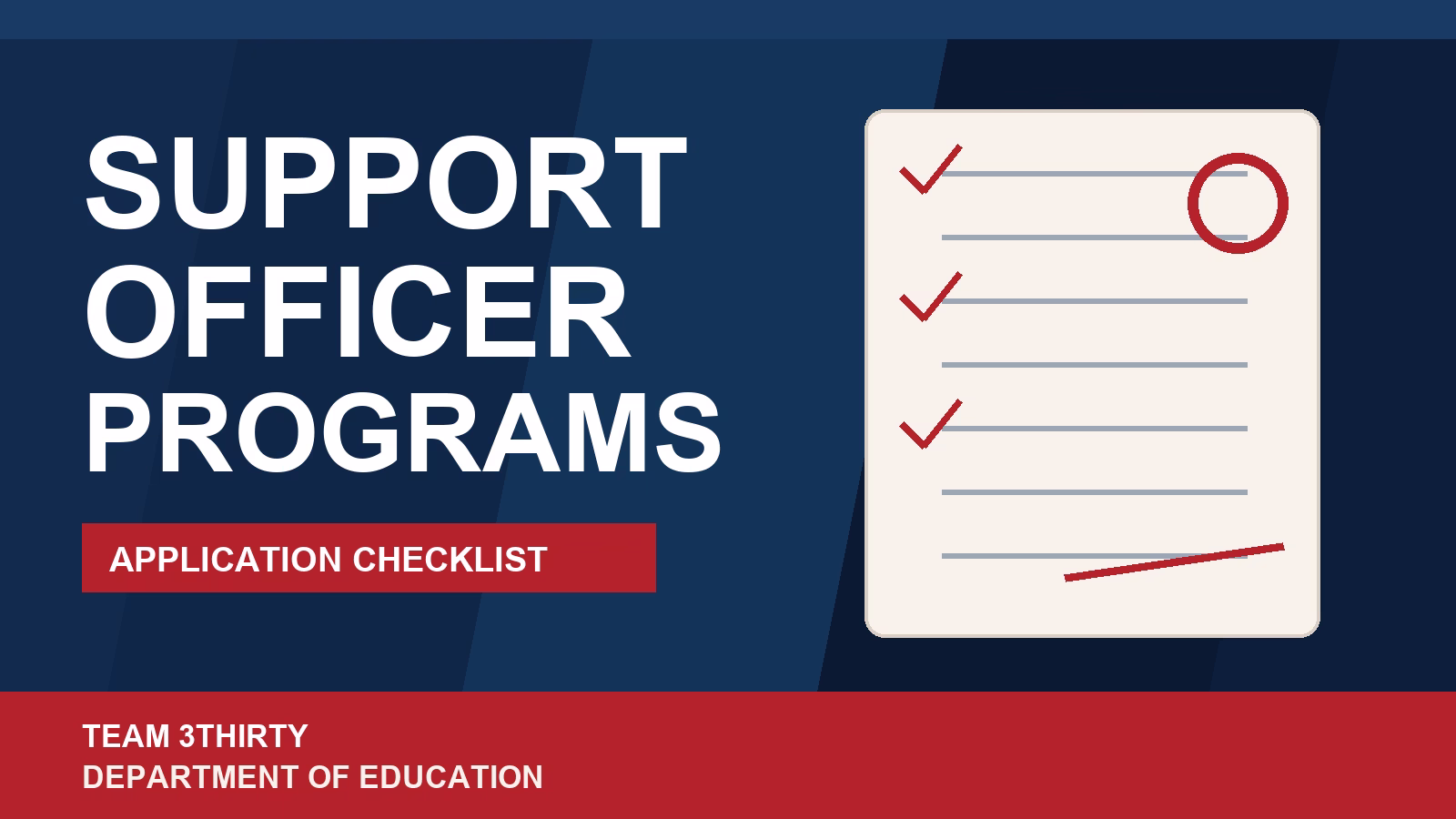 How to apply for Support Officer – Programs at Department of Education