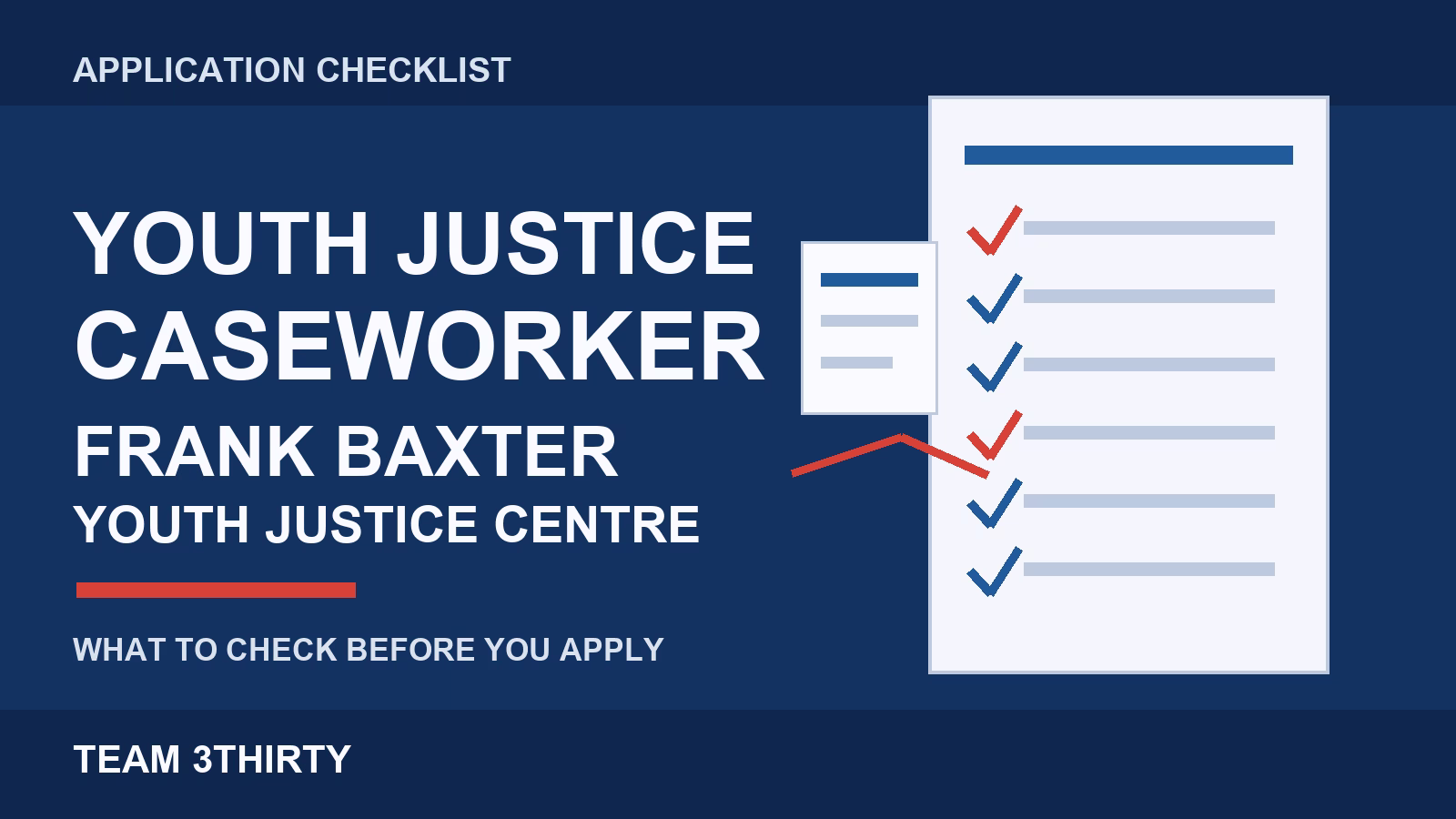How to apply for Youth Justice Caseworker – Frank Baxter Youth Justice Centre, Youth Justice