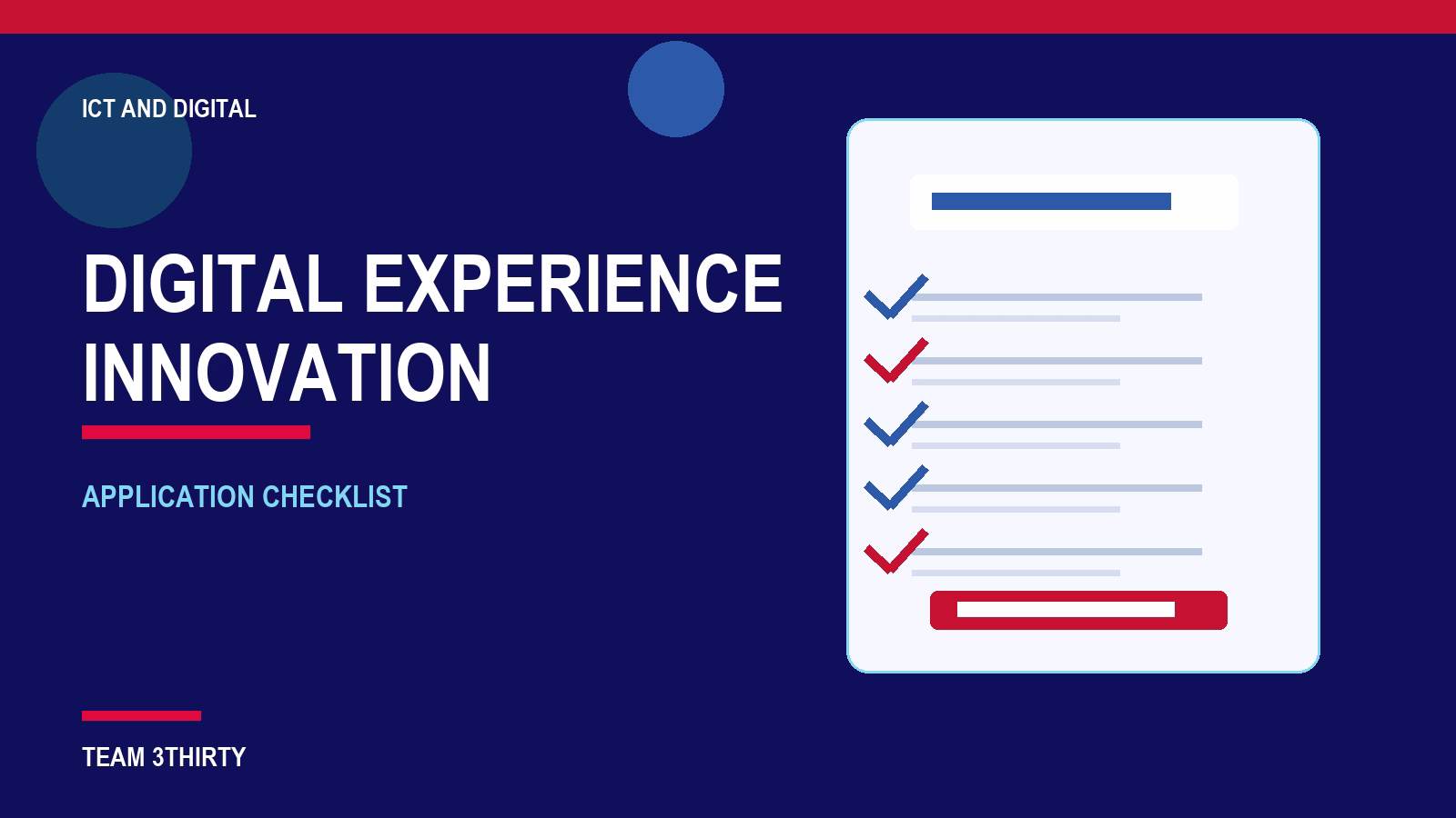 How to apply for Digital and Experience Innovation Manager