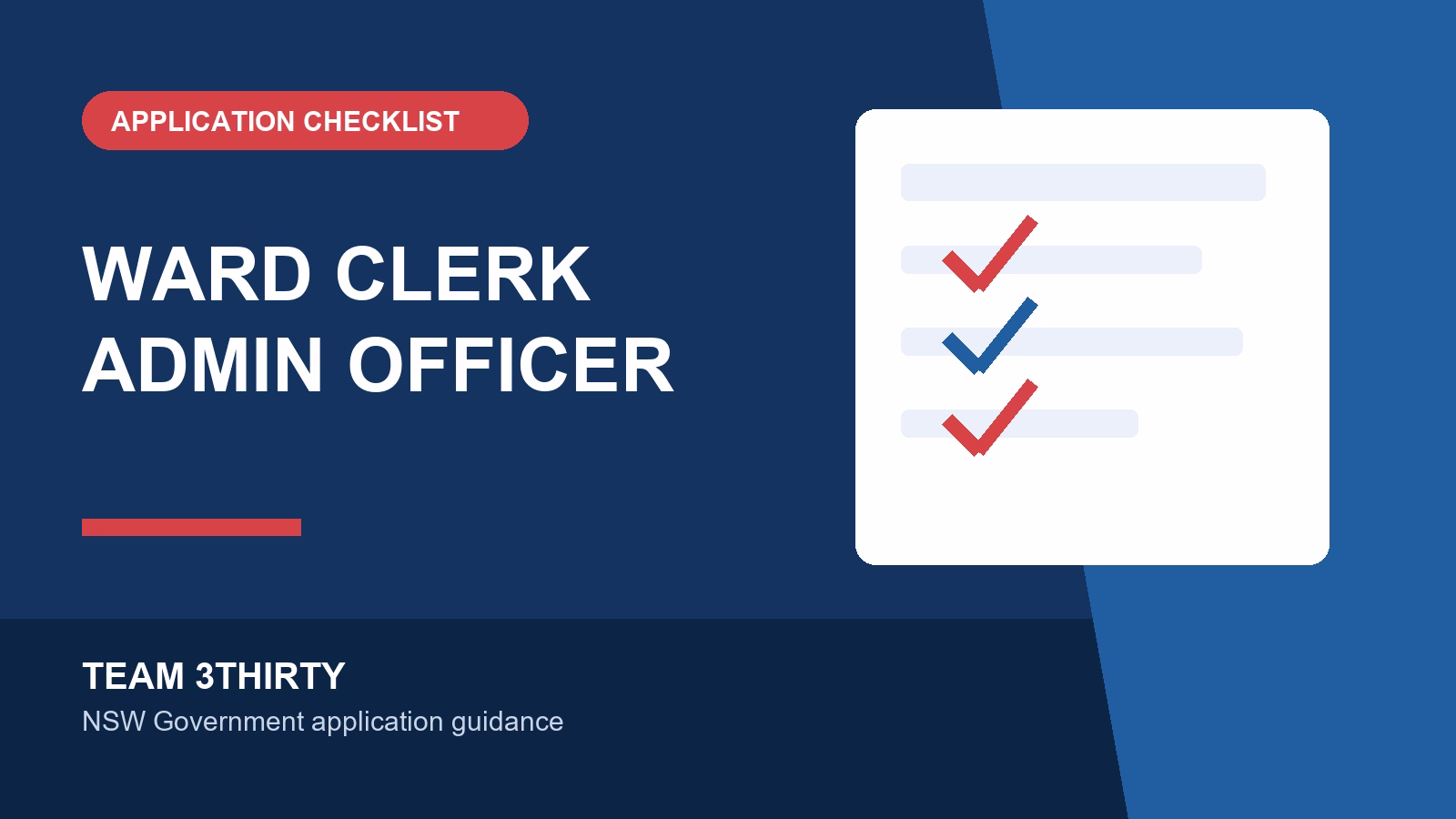 How to apply for Admin Officer Level 2 Ward Clerk
