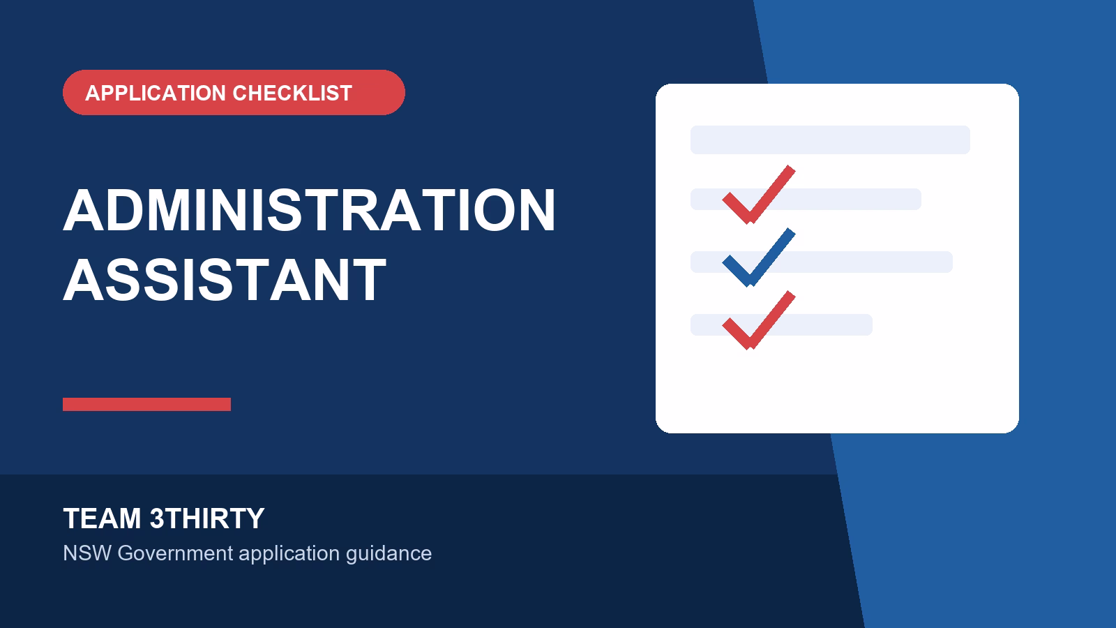How to apply for Administration Assistant | Western Sydney District