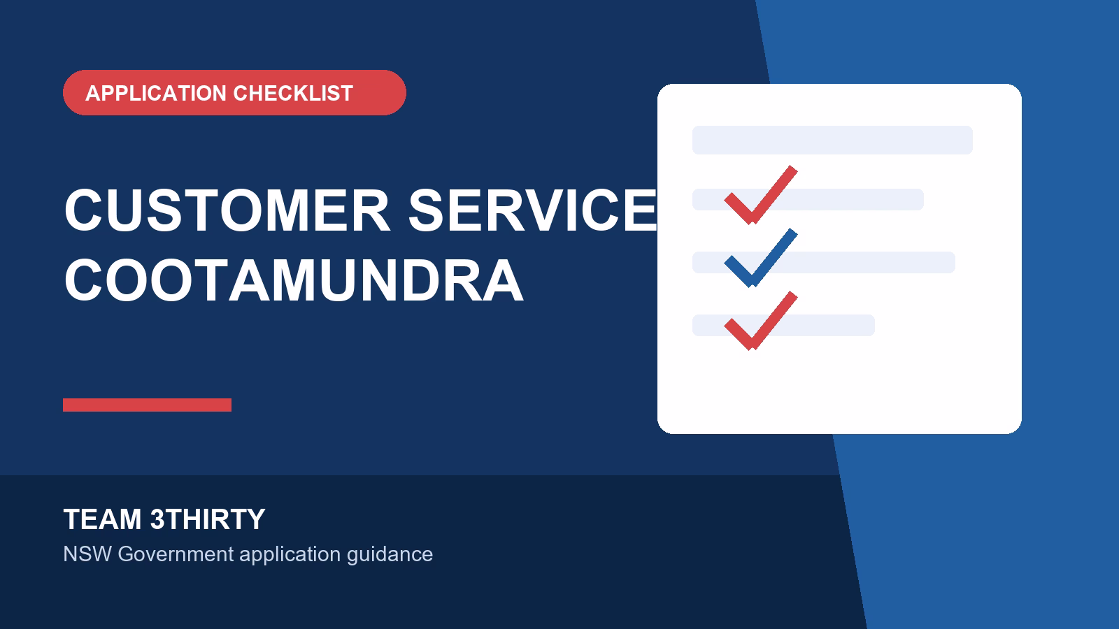 How to apply for Customer Service Representative – Cootamundra