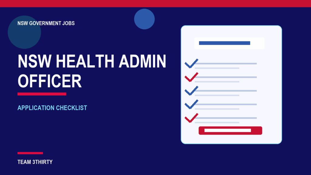 Application checklist for Administration Officer