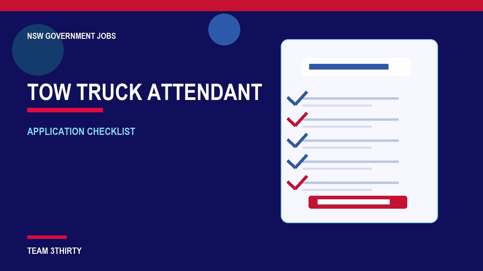 How to apply for Tow Truck Attendant – Rozelle