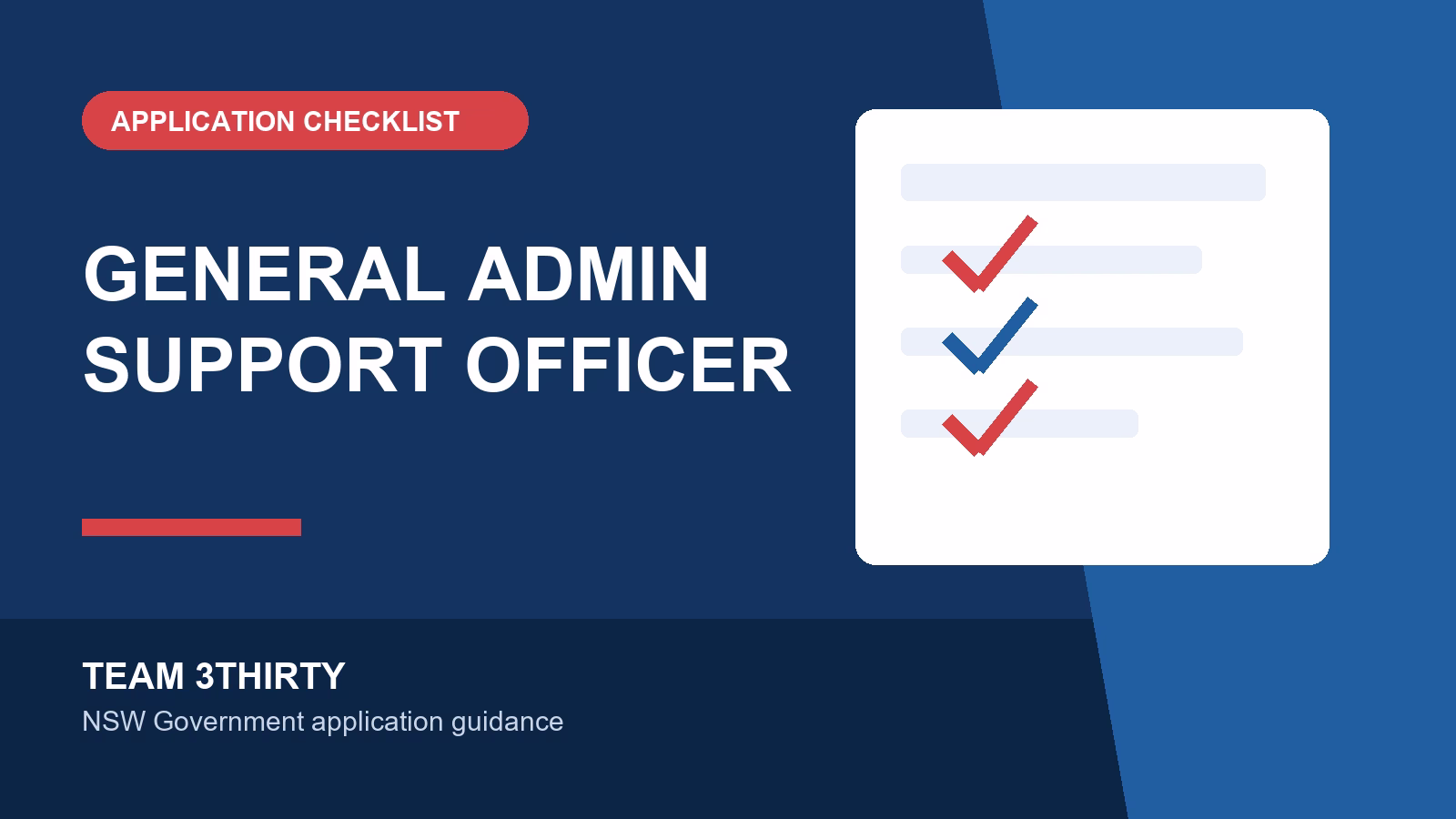How to apply for General Administrative Support Officer