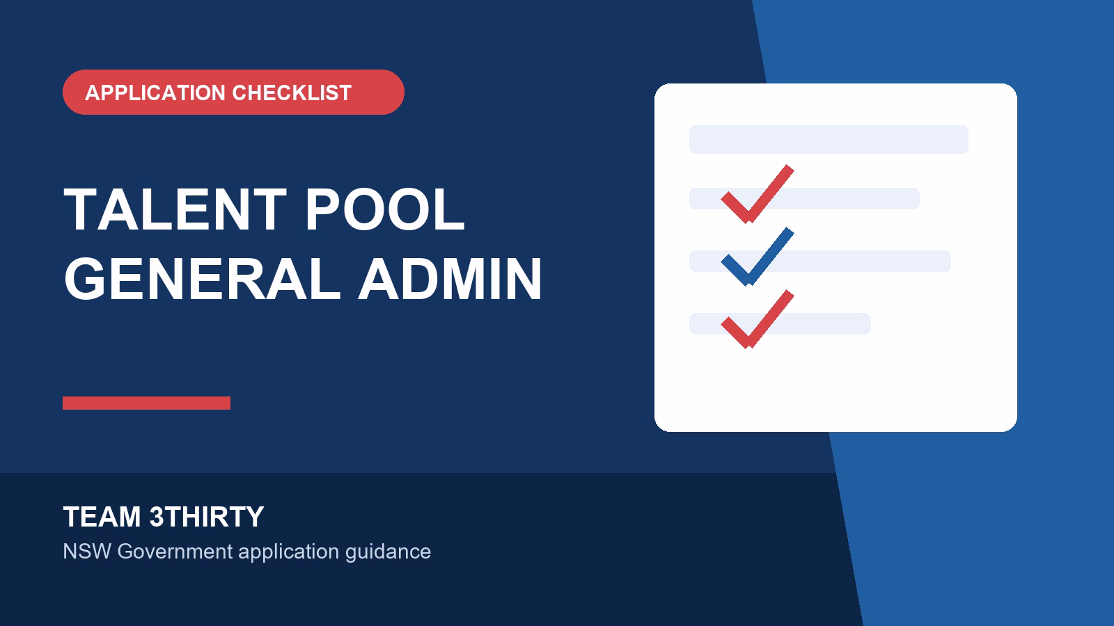 How to apply for Talent Pool – General Administrative Support Officer