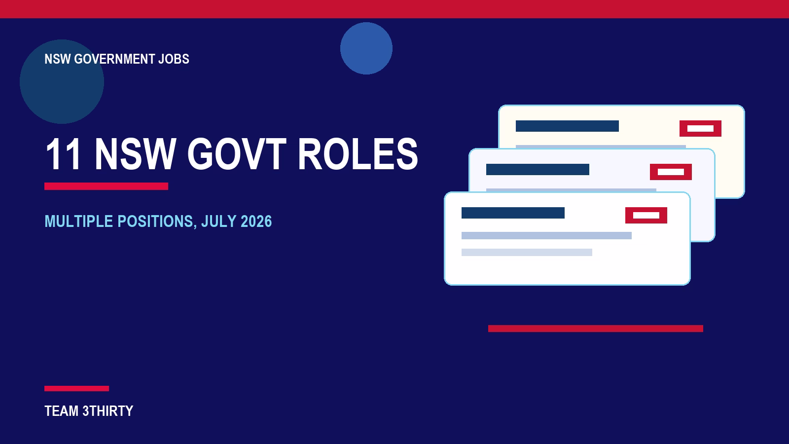 NSW Government jobs with multiple vacancies: 11 roles closing from 21 July 2026