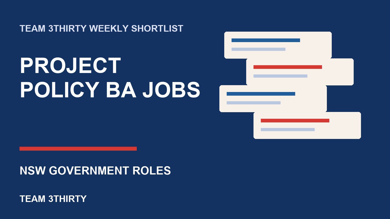 NSW Government Project, Policy and Business Analyst Jobs Open Now