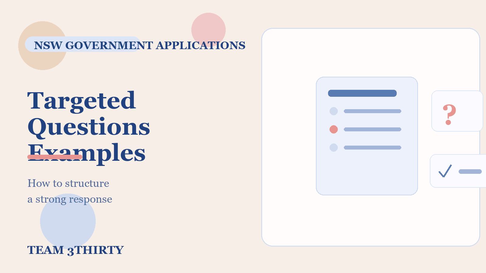 NSW Government Targeted Questions: 12 Examples and How To Answer Them