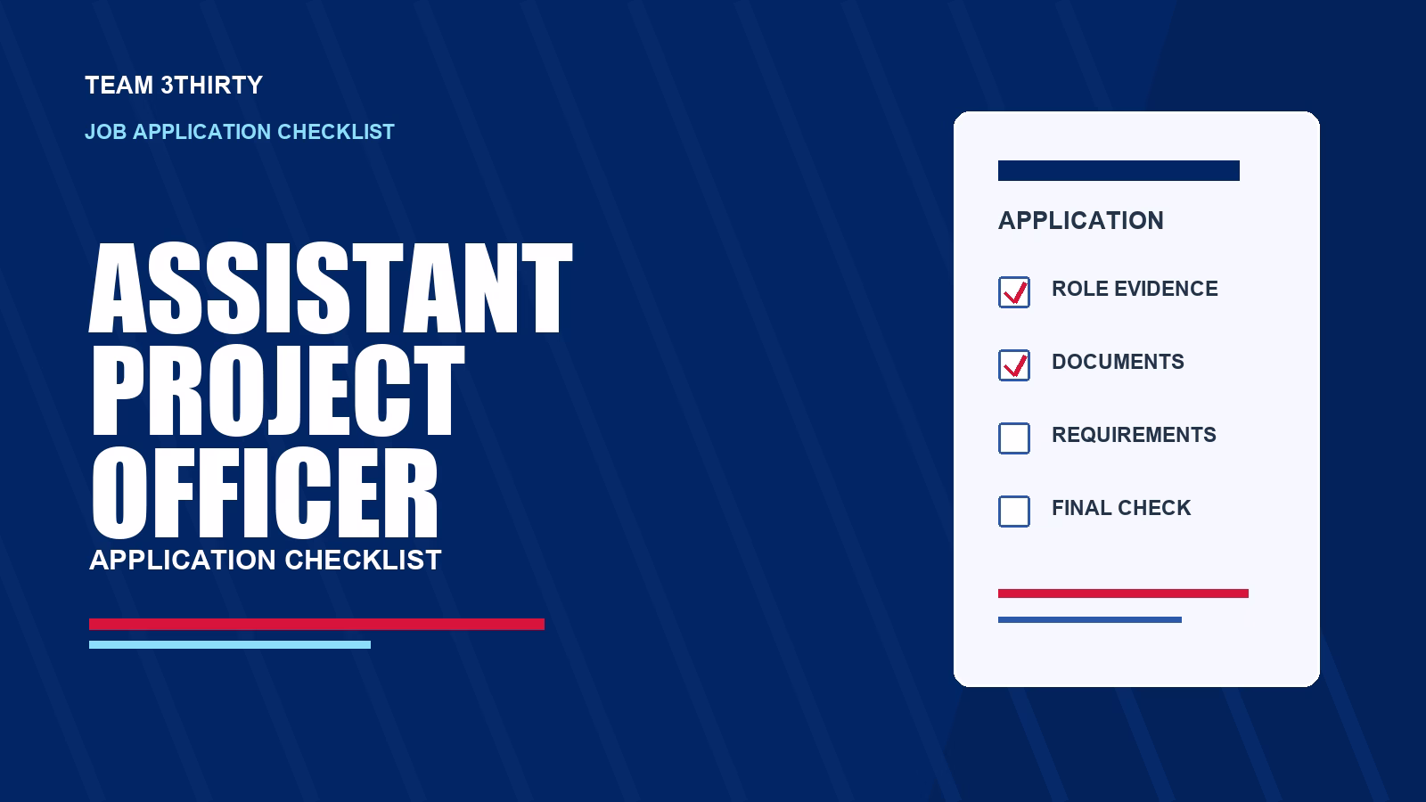 Assistant Project Officer at Create NSW: A checklist for your one-page cover letter