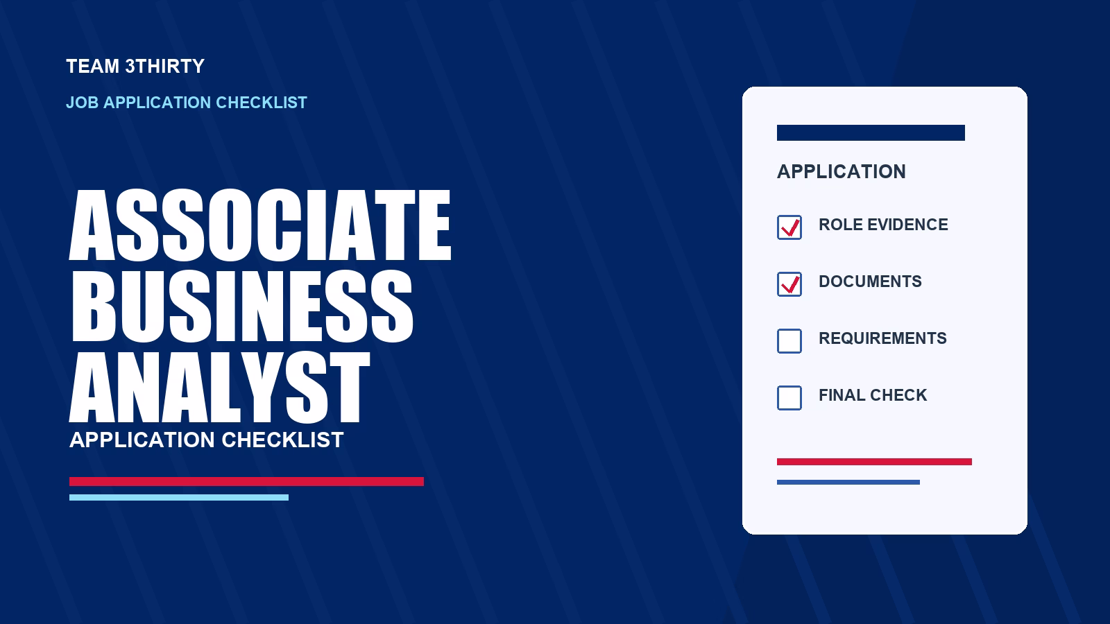 How to apply for Associate Business Analyst (Temporary opportunity until 31 Dec 2027)