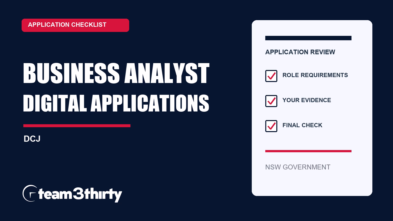 Business Analyst – Digital Applications: Cover Letter and Two Targeted Questions