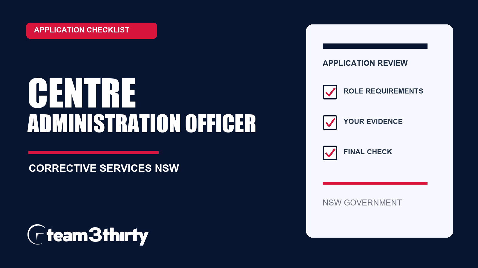 Centre Administration Officer at Mannus: Application Checklist and Targeted Questions