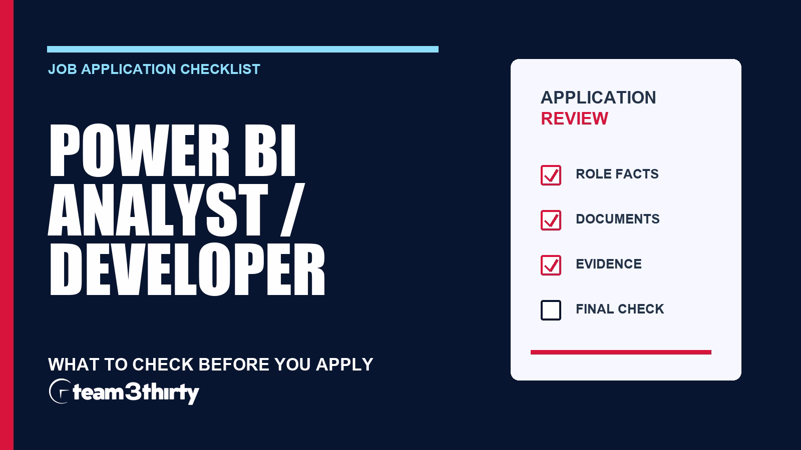 How to apply for Power BI Analyst/Developer (Computer Manager Grade 1)