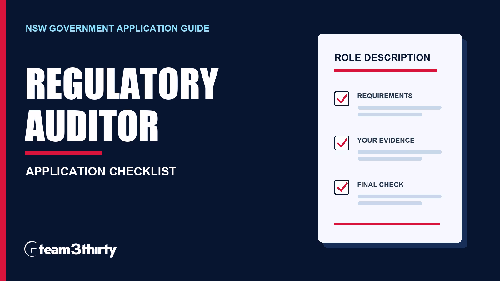 How to apply for Auditor at the NSW Point to Point Commission