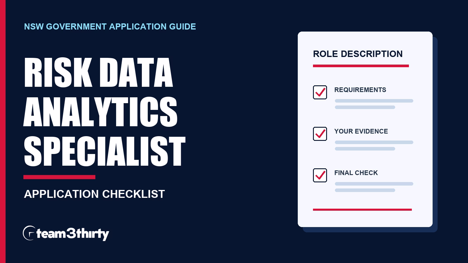 How to apply for Internal Audit and Risk Data Analytics Specialist at TAFE NSW