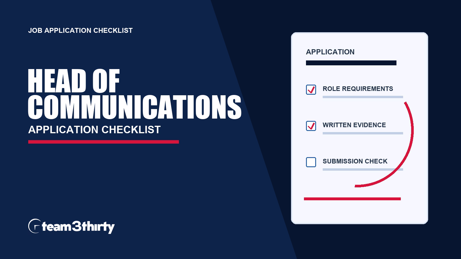 How to apply for Head of Communications at NCIRS
