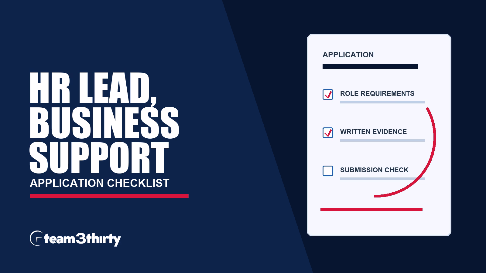 How to apply for HR Lead, Business Support
