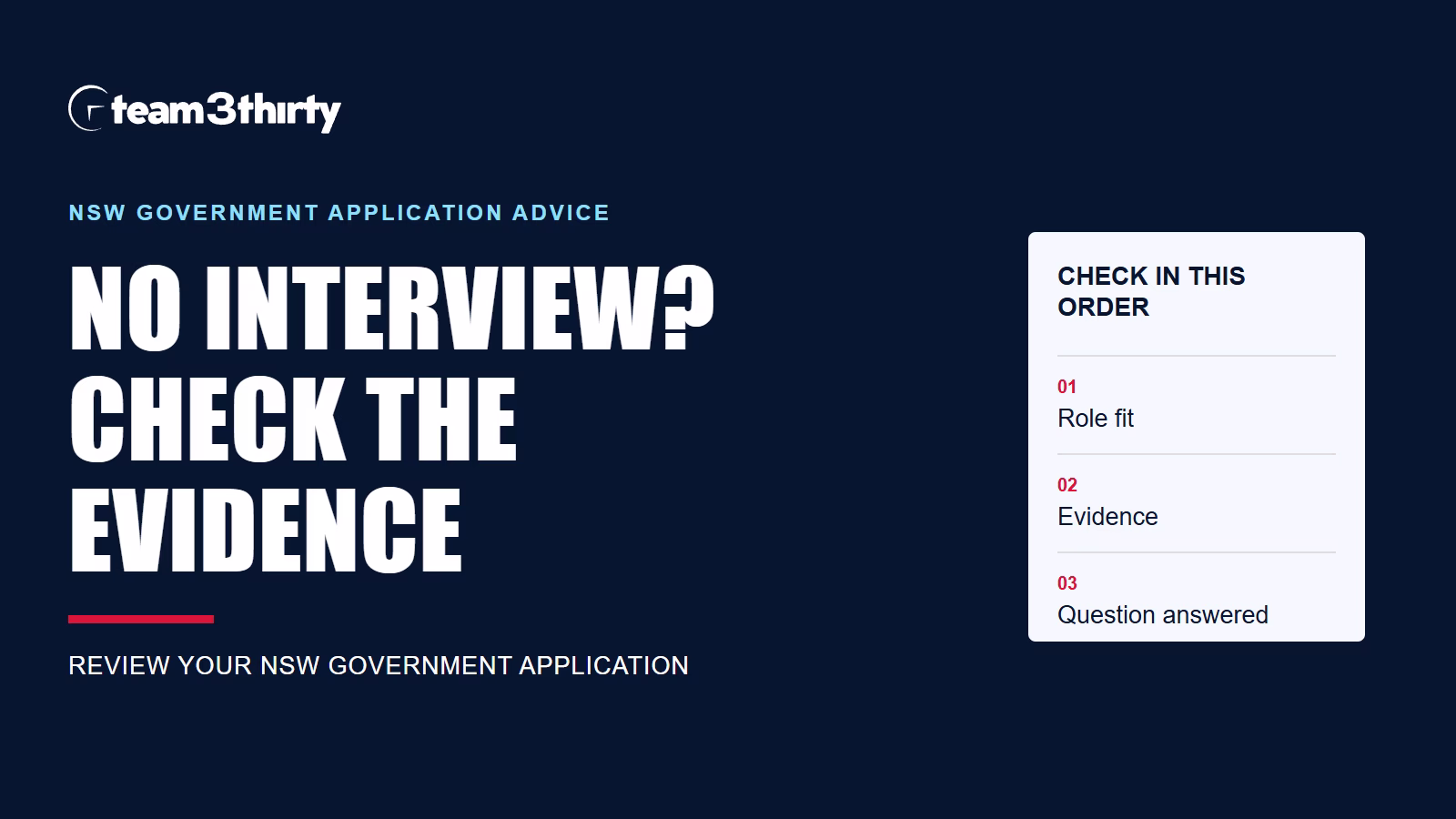 Why Your NSW Government Applications Aren’t Getting Interviews