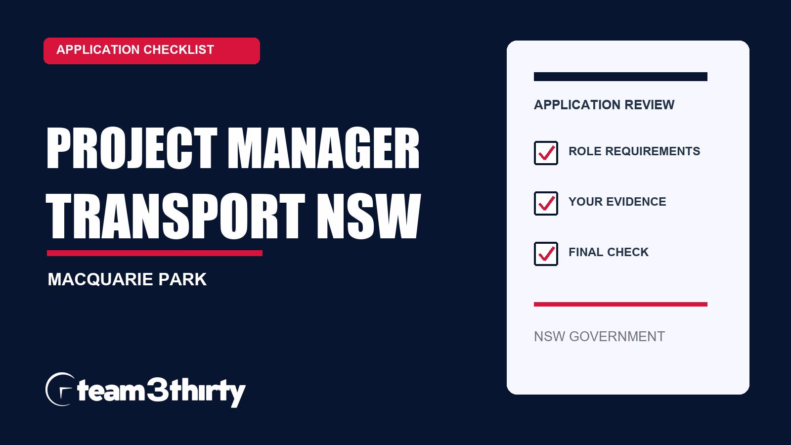How to apply for Project Manager