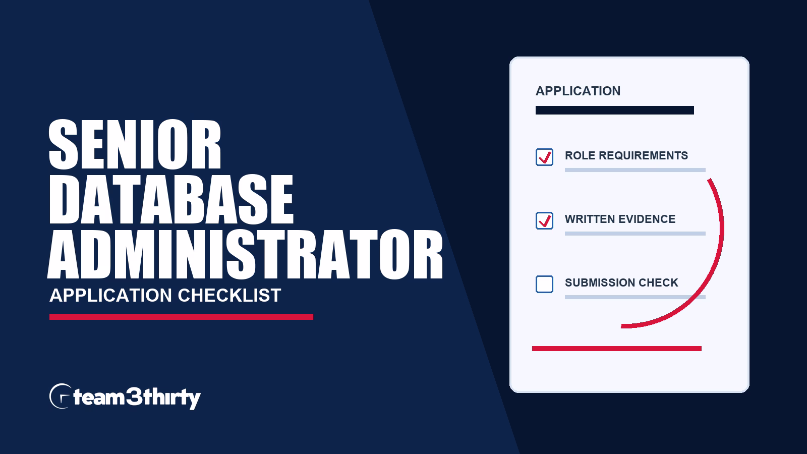 How to apply for Senior Database Administrator