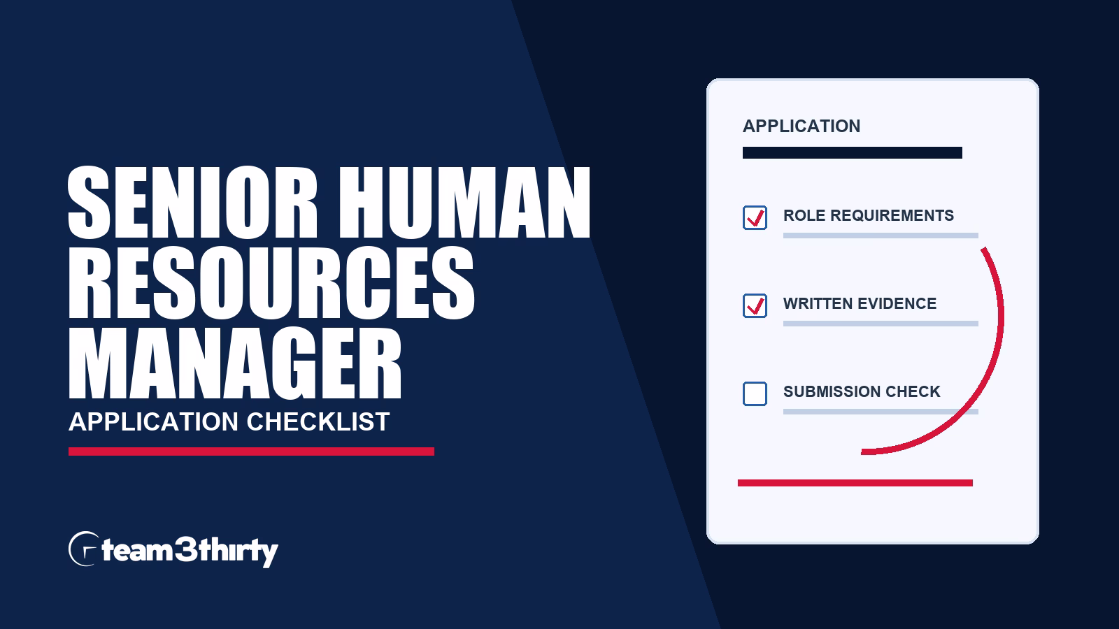How to apply for Senior Human Resources Manager
