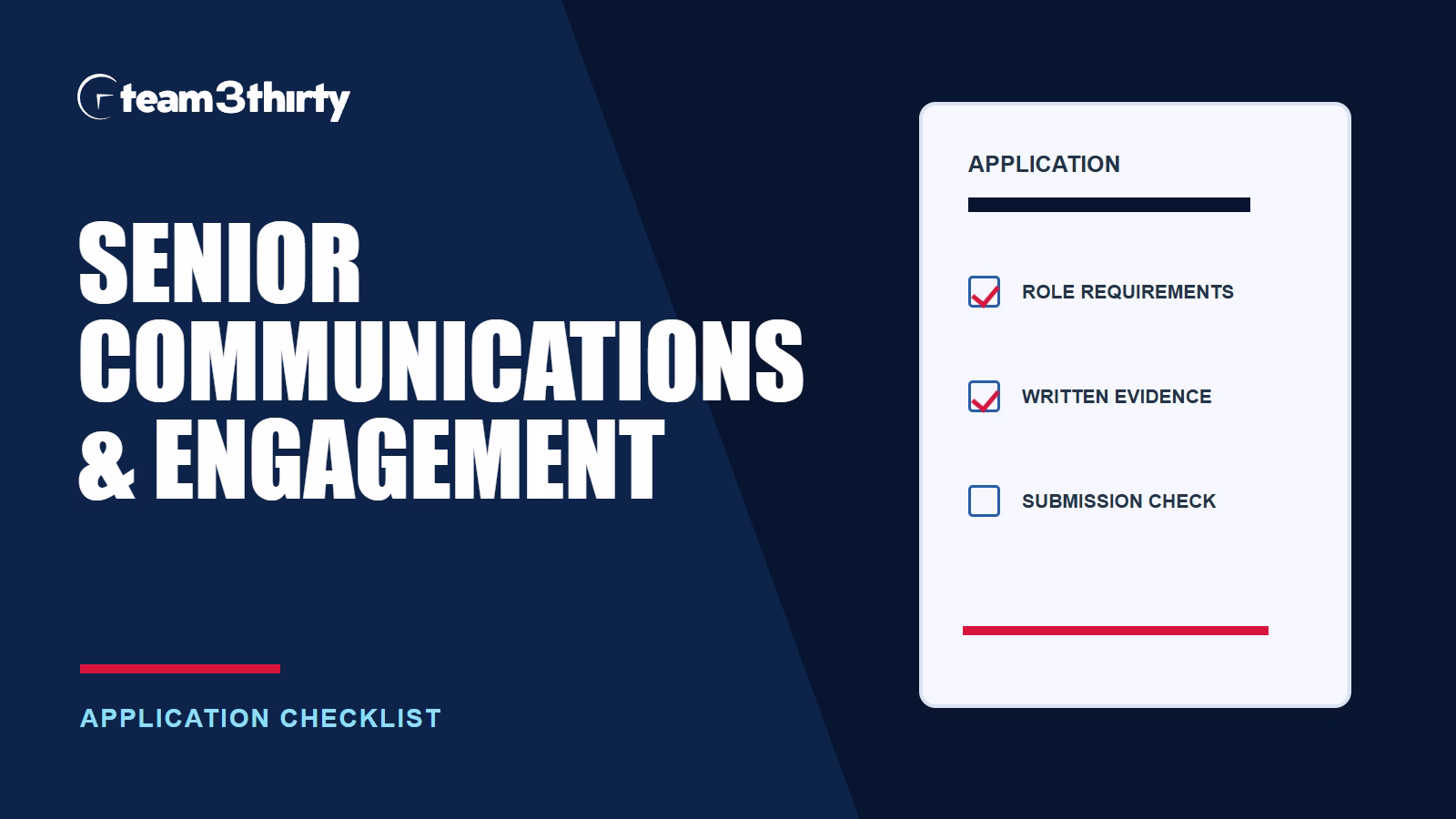 How to apply for Senior Communications & Engagement Officer (Temporary opportunity up to 12 months)