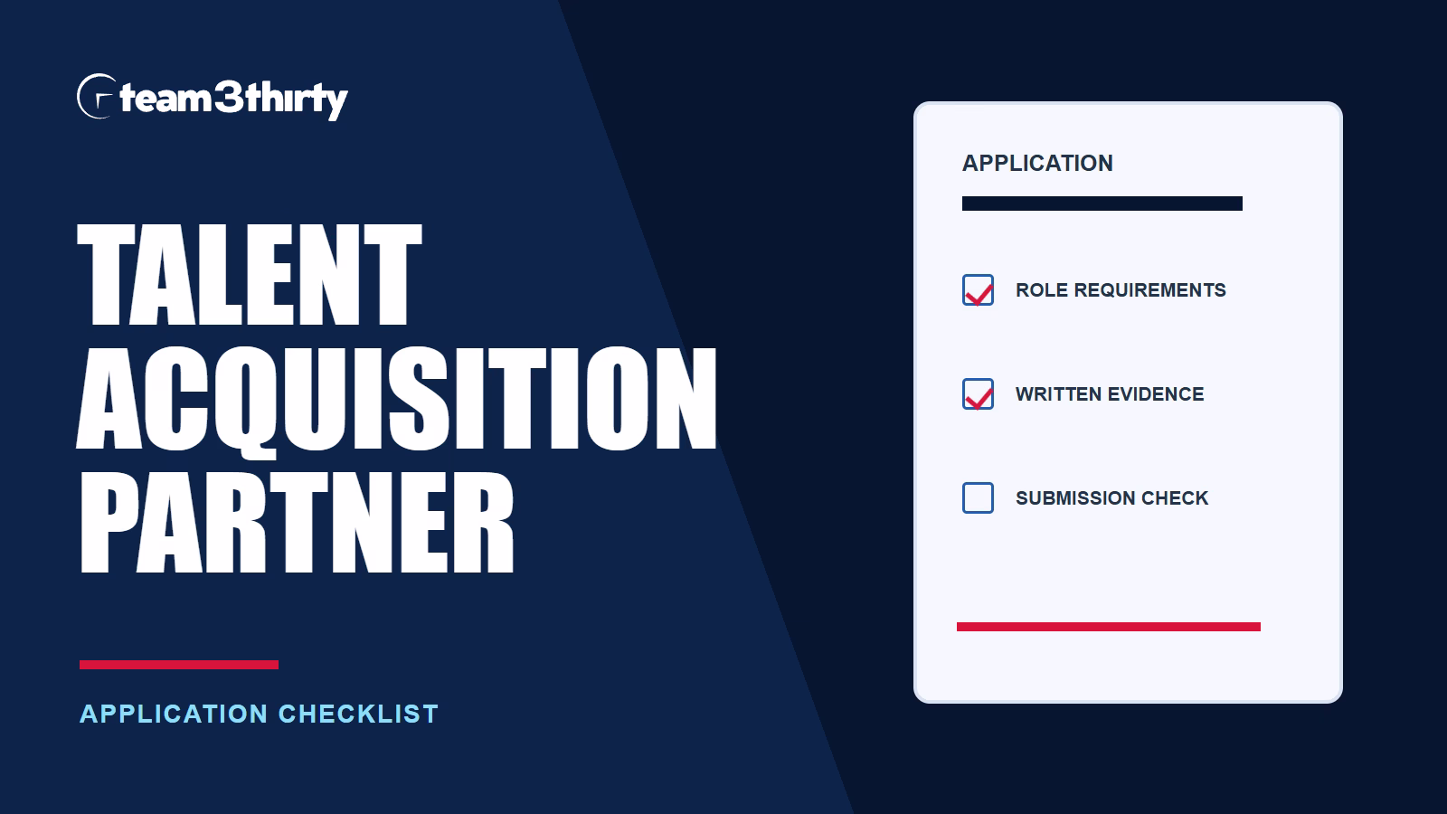 How to apply for Talent Acquisition Partner