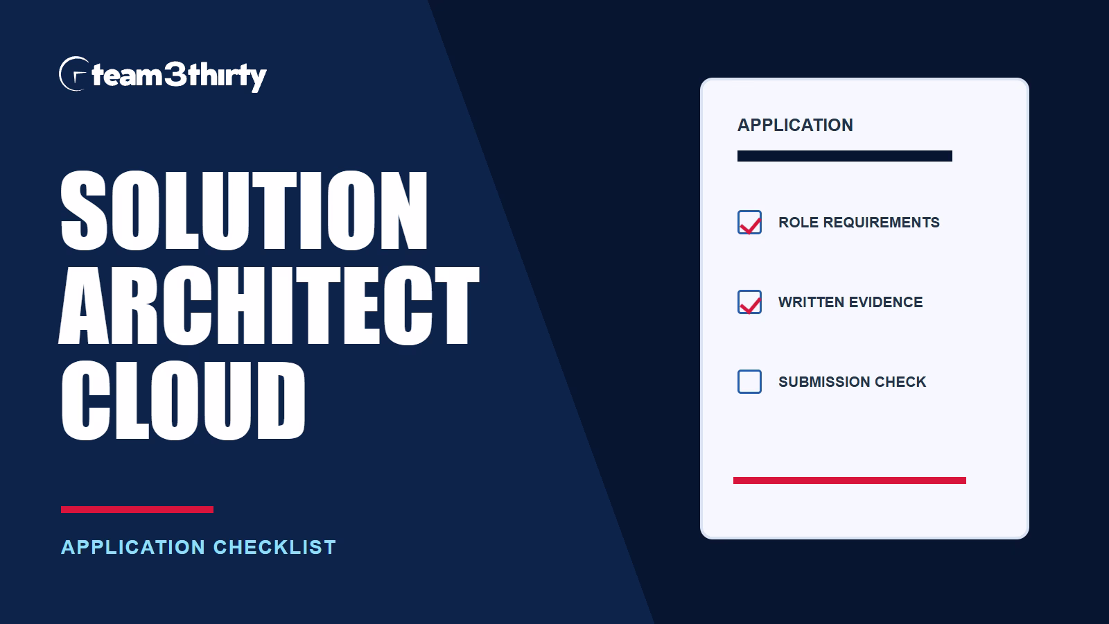 How to apply for Solution Architect – Cloud