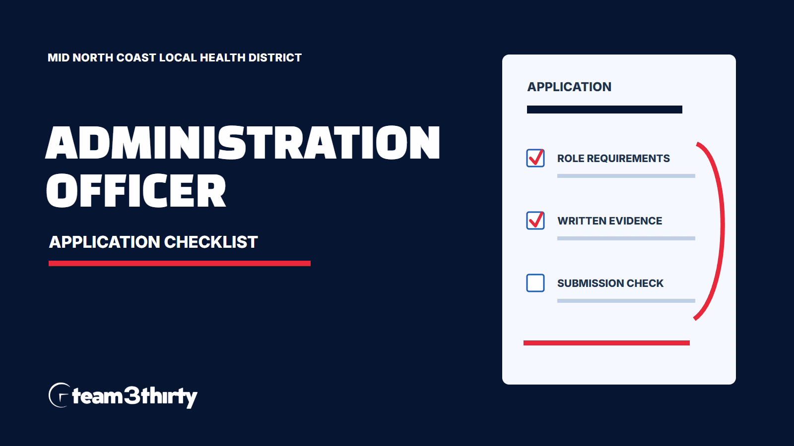 Administration Officer (A03) - Casual - Macksville District Hospital application checklist - Mid North Coast Local Health District