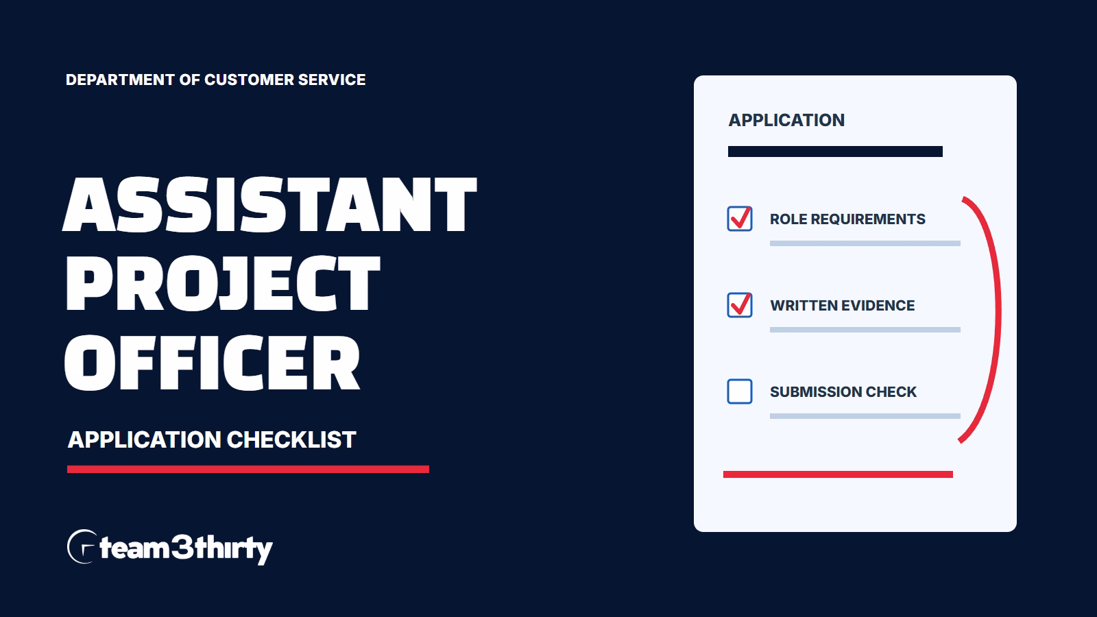 How to apply for Assistant Project Officer