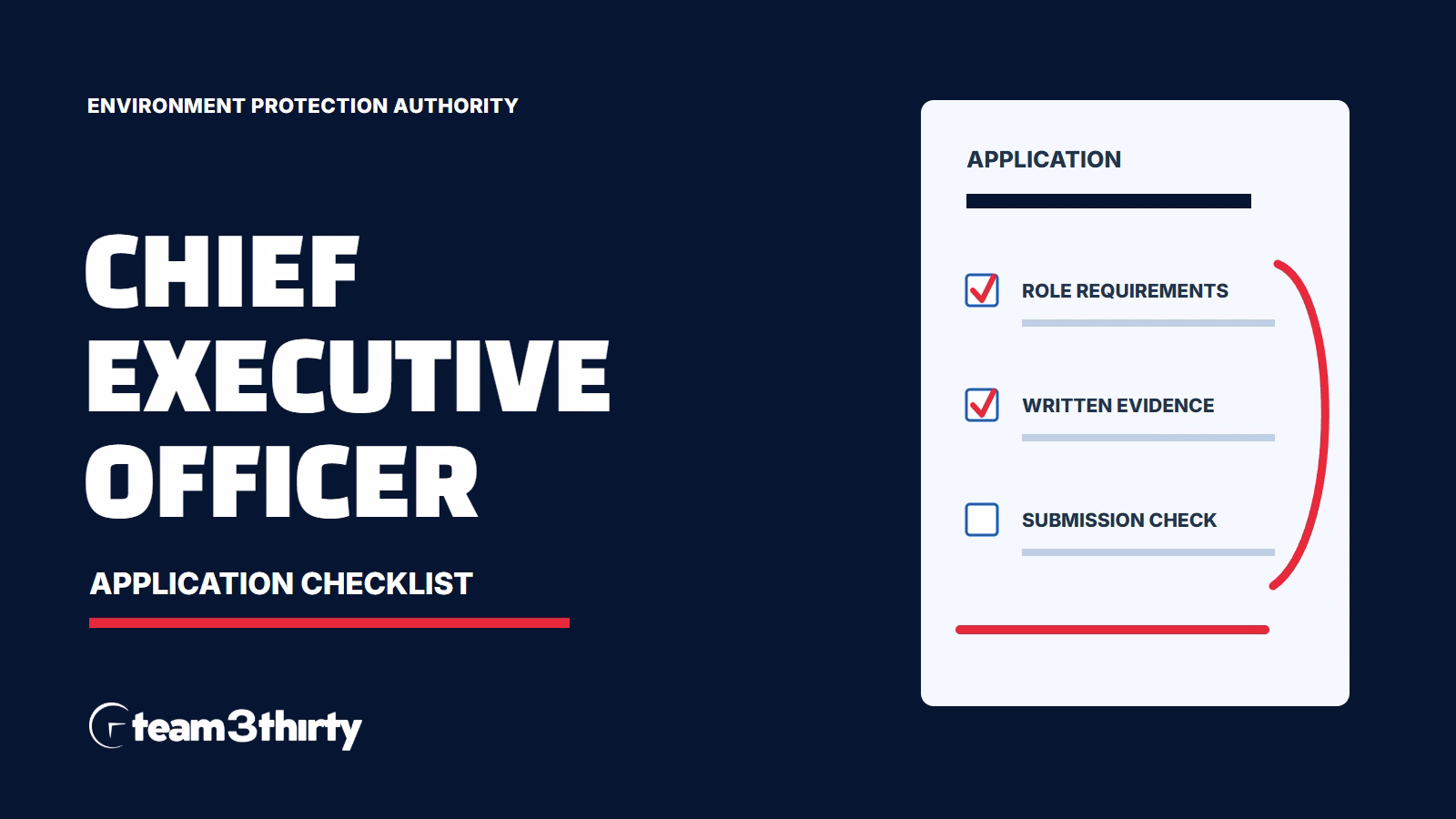 How to apply for Chief Executive Officer