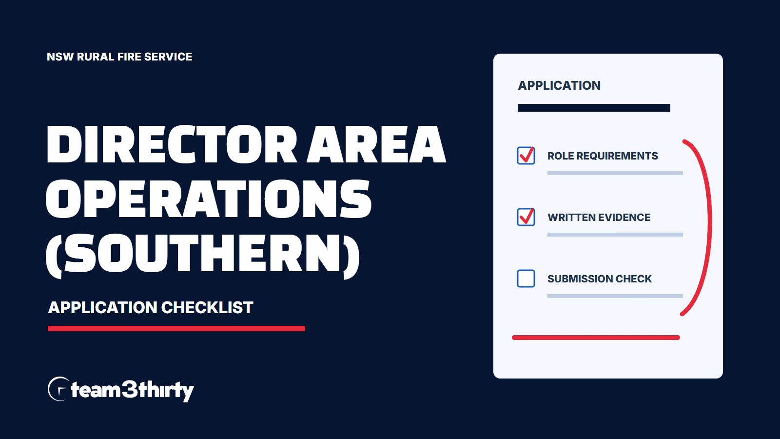 How to apply for Director Area Operations (Southern)