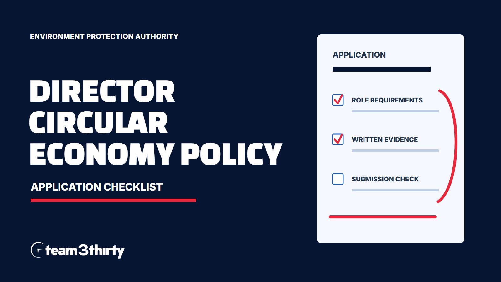 How to apply for Director Circular Economy Policy