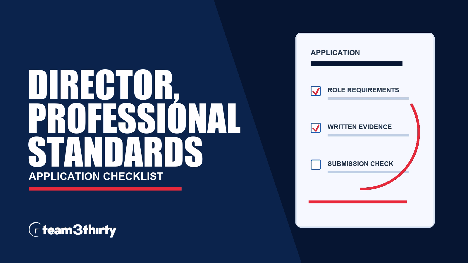 How to apply for Director/Assistant Commissioner Professional Standards
