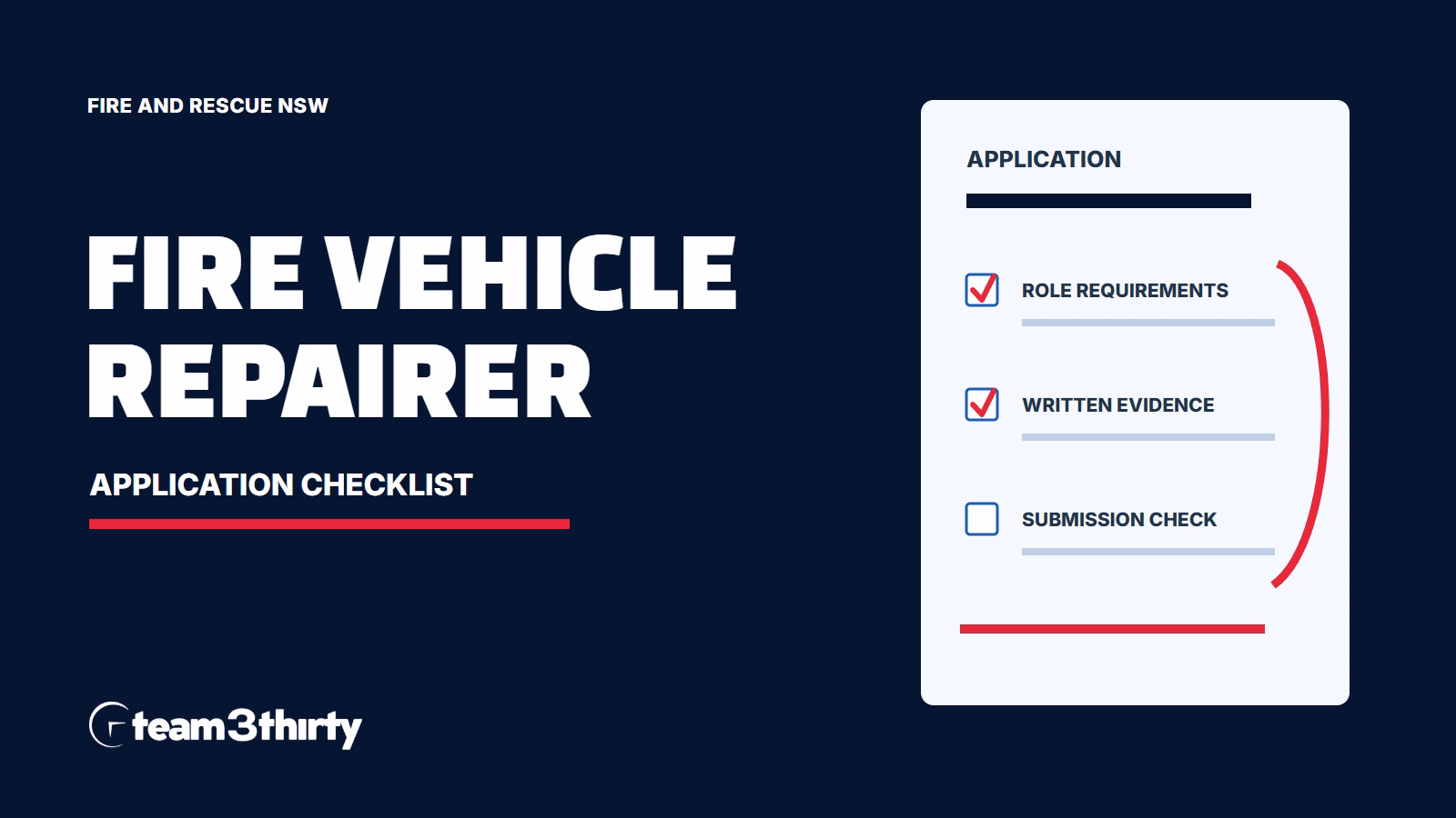 How to apply for Fire Vehicle Repairer