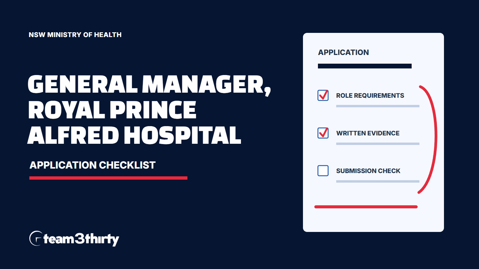How to apply for General Manager, Royal Prince Alfred Hospital