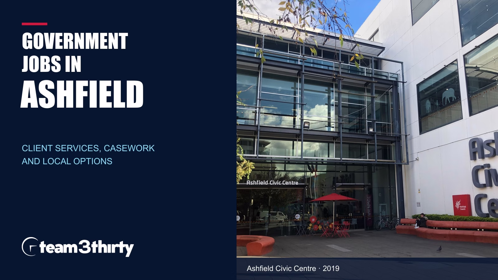 Government Jobs in Ashfield: Client Services, Casework and Local Work Options