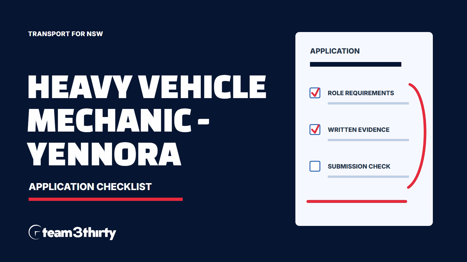 How to apply for Heavy Vehicle Mechanic – Yennora