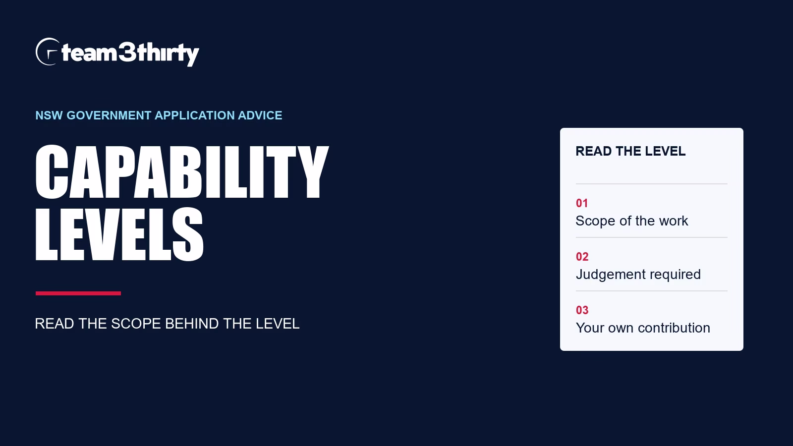 NSW Government Capability Levels Explained: Foundational vs Intermediate vs Adept vs Advanced vs Highly Advanced