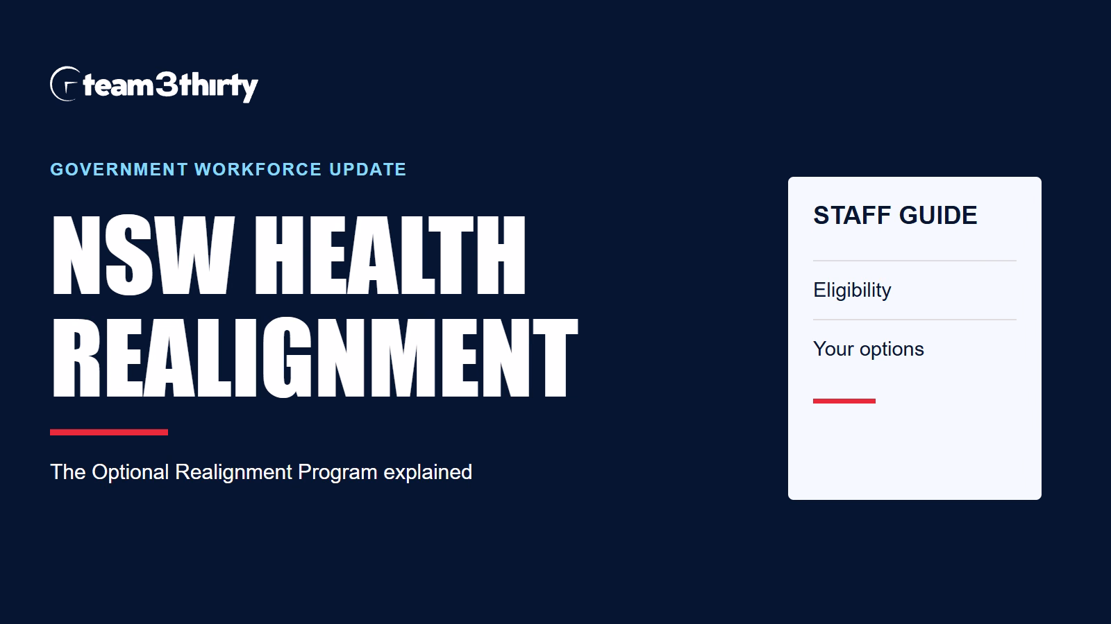 NSW Health Realignment 2026: What Staff Need to Know