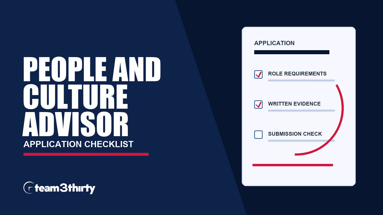How to apply for People and Culture Advisor