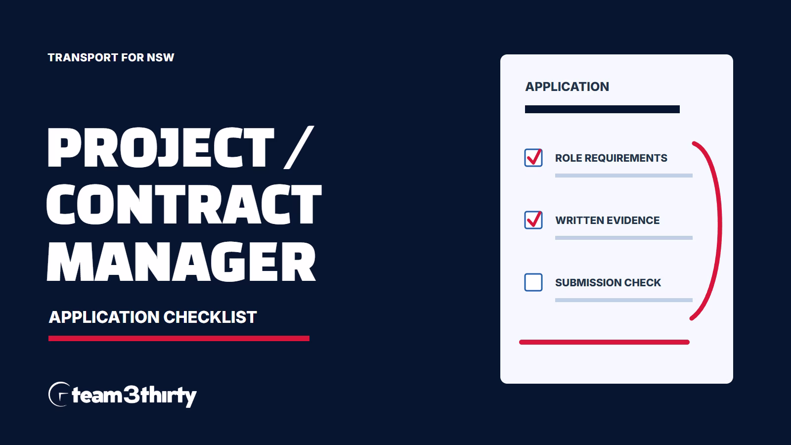 How to apply for Project / Contract Manager – Regional (Temporary opportunity until 30th June 2030)