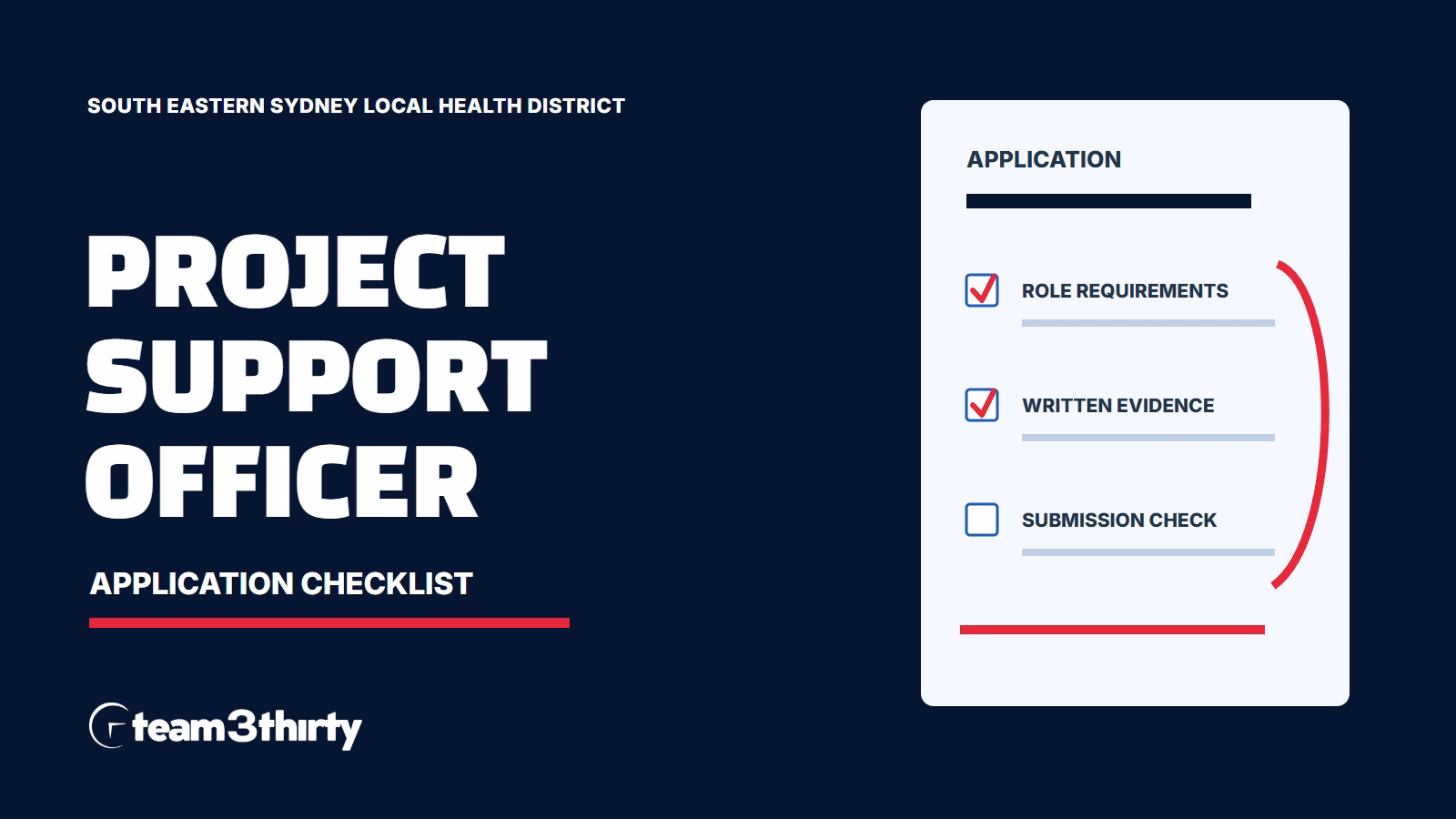 How to apply for Project Support Officer