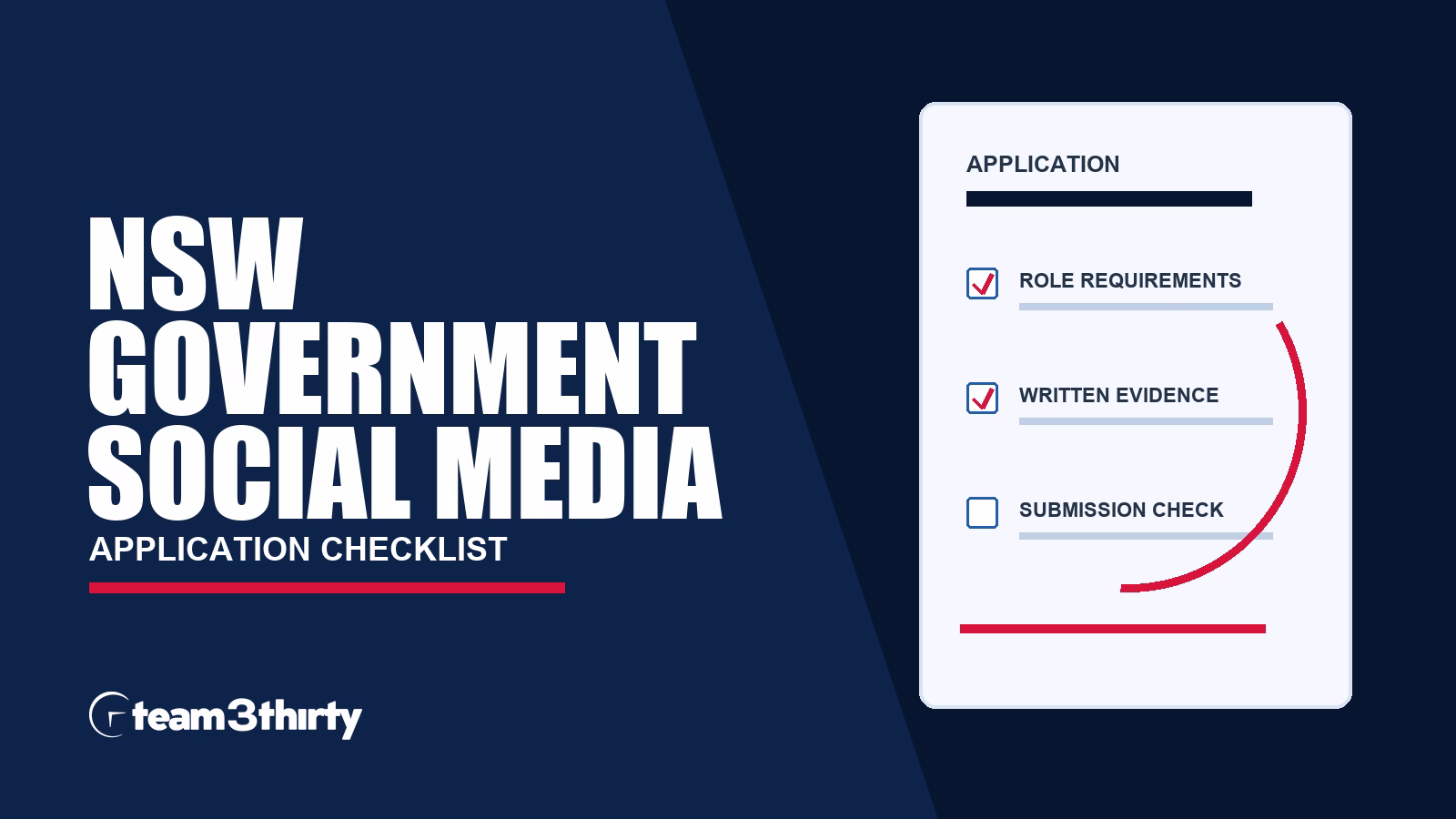 Senior Advisor, NSW Government Social Media application checklist: content, approvals and insights