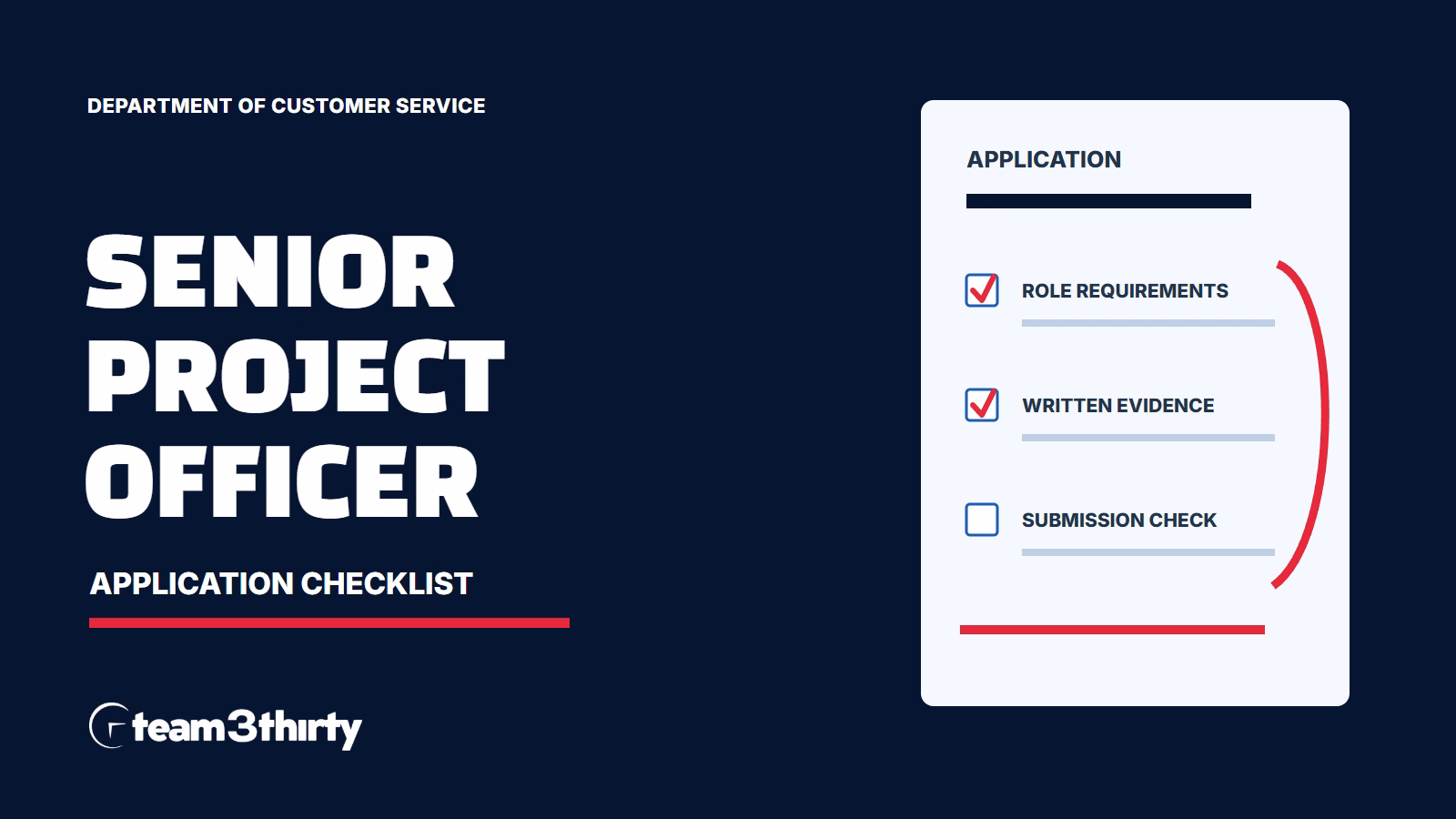 How to apply for Senior Project Officer