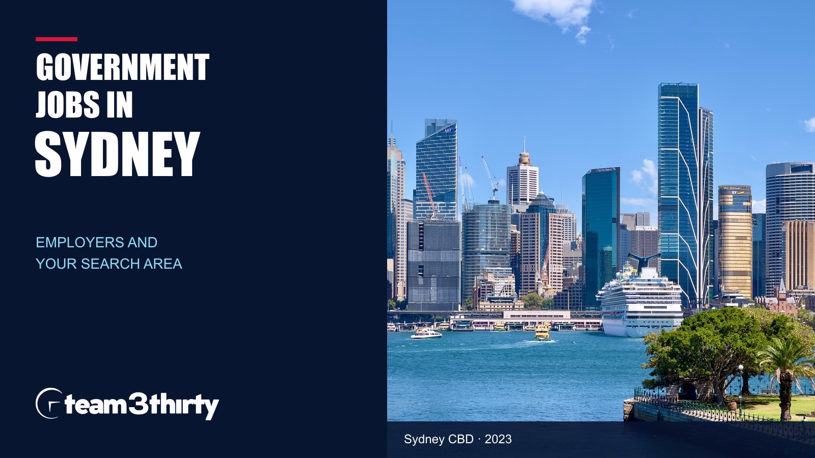Government Jobs in Sydney: Find Employers and Choose a Practical Search Area
