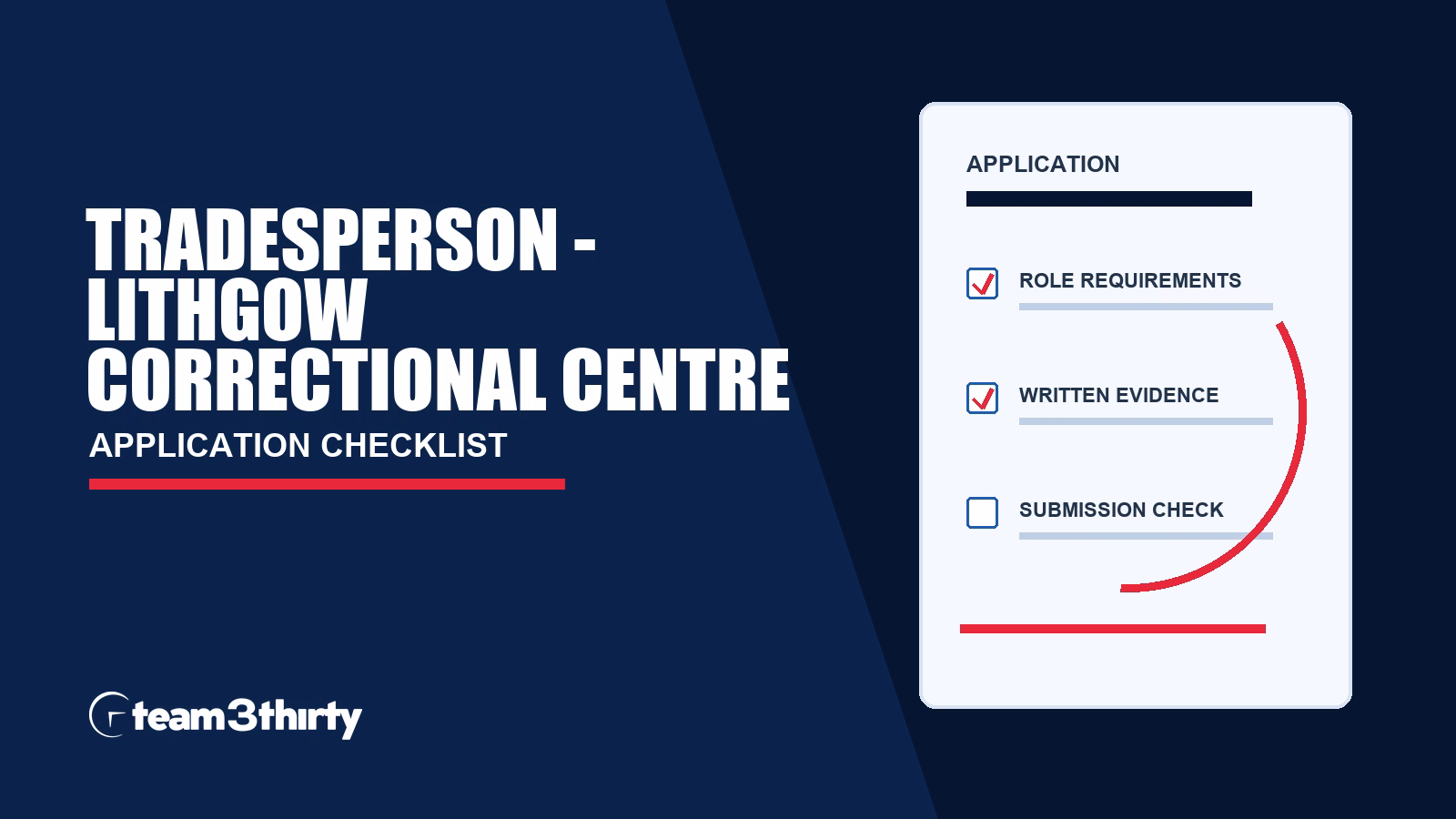 Tradesperson – Lithgow Correctional Centre Application Checklist | NSW Government Jobs